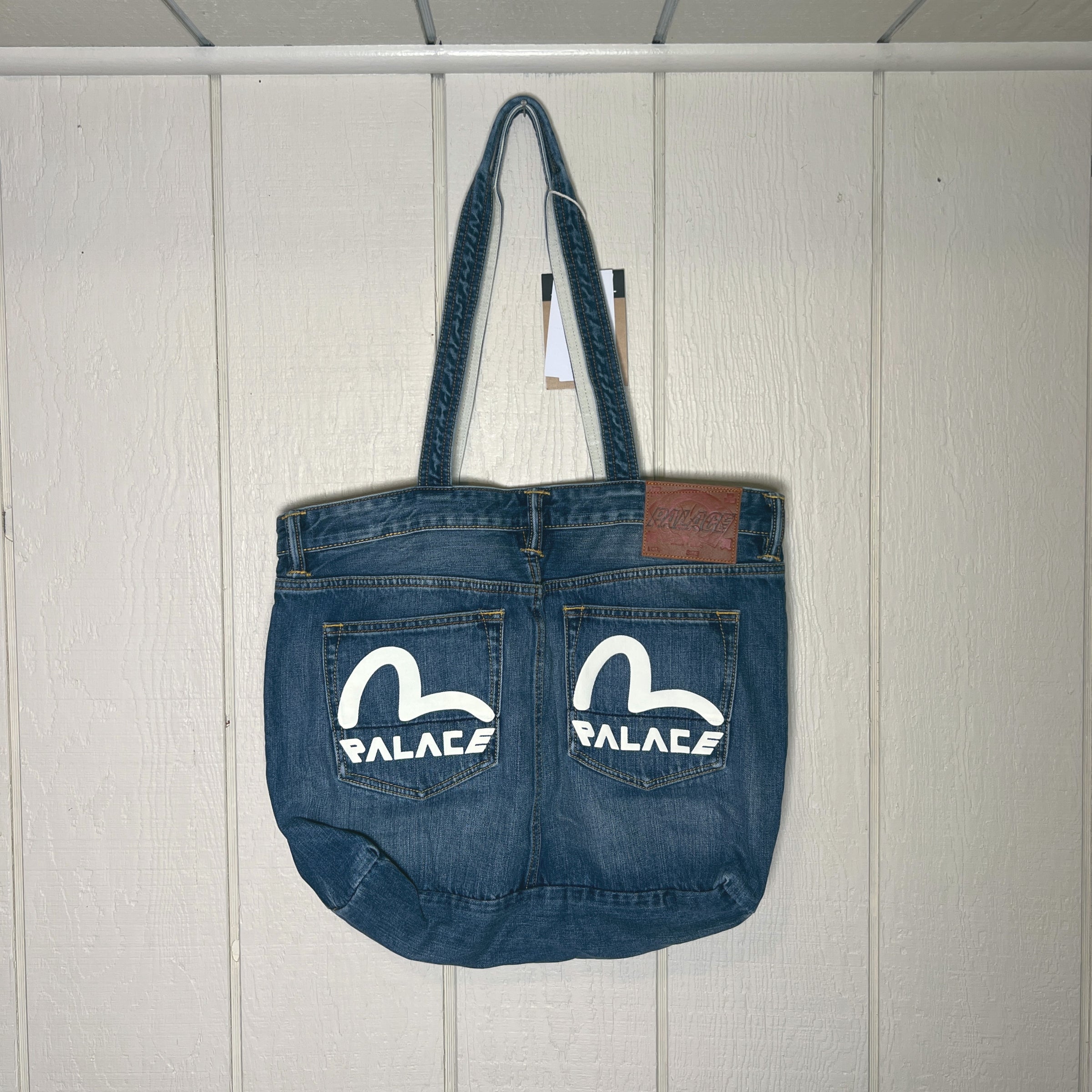 EVISU BAG バッグ Amazon.co.jp: EVISU Denim Tote Bag KOJIMA (F) Indigo/White