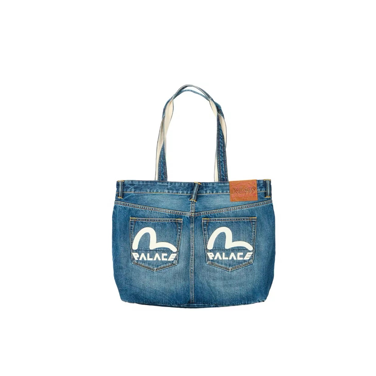 Palace x Evisu Denim Tote Bag | Sneakorhead