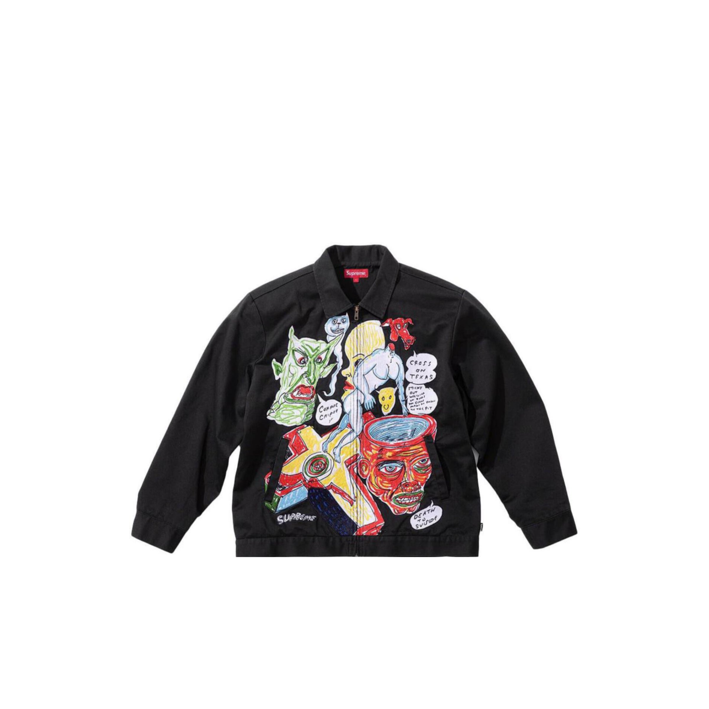 【⭐︎最終値下げ⭐︎】supreme ×ダニエルジョンストン Work Jacket Daniel Johnston Embroidered Work Jacket | Supreme 20ss