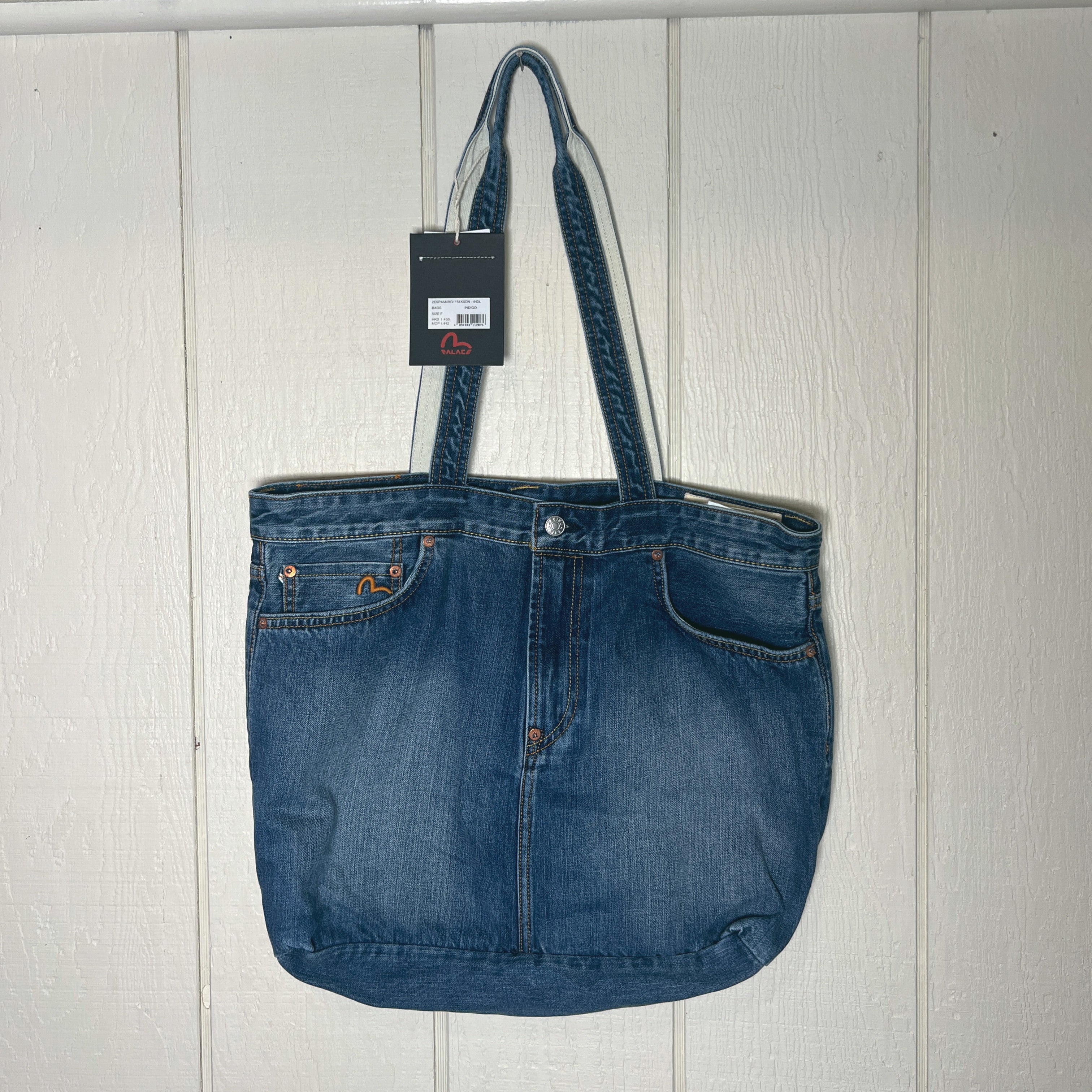 Palace x Evisu Denim Tote Bag | Sneakorhead
