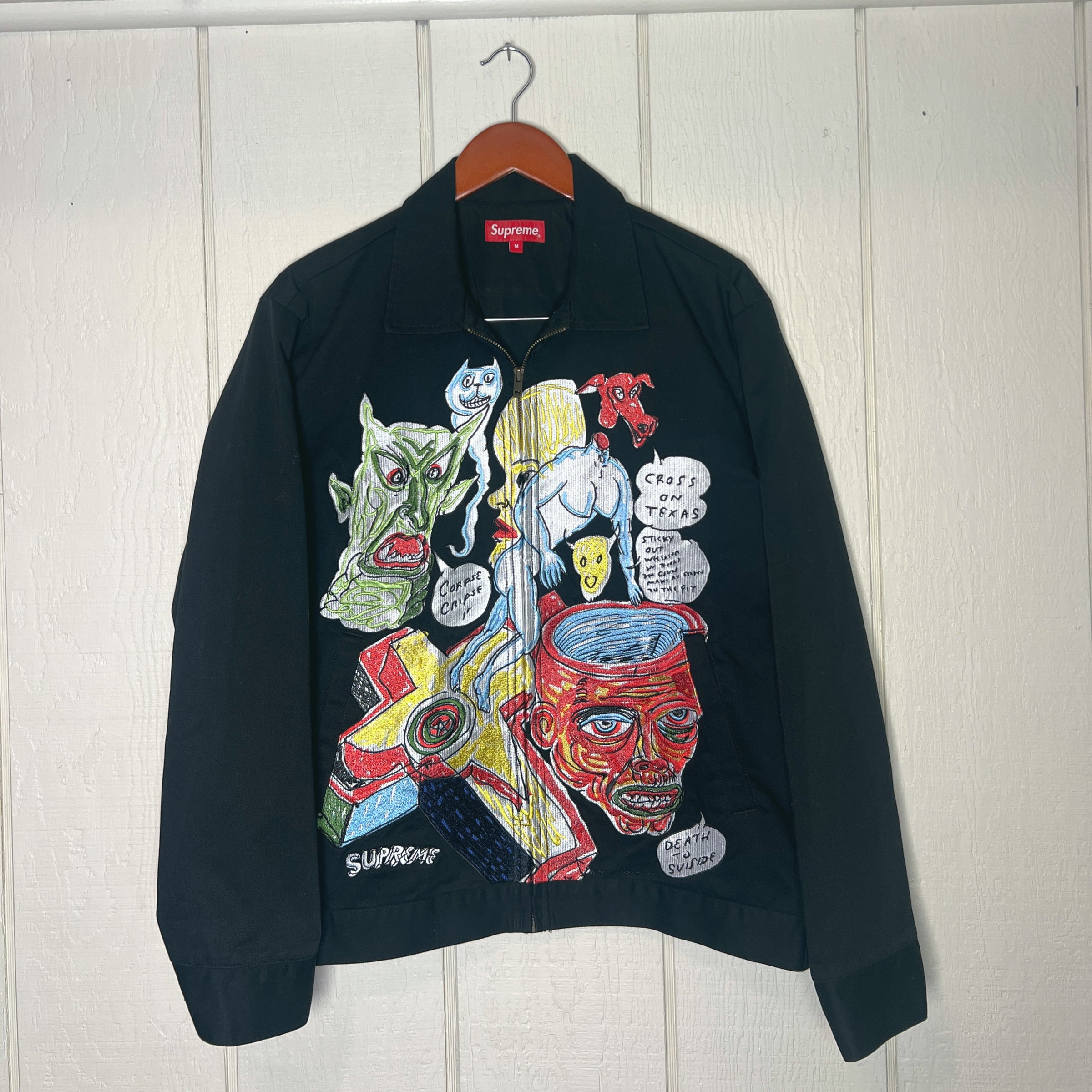 Supreme Daniel Johnston Jacket ジャケット Supreme x Daniel Johnston Jacket Review (On Body) - YouTube