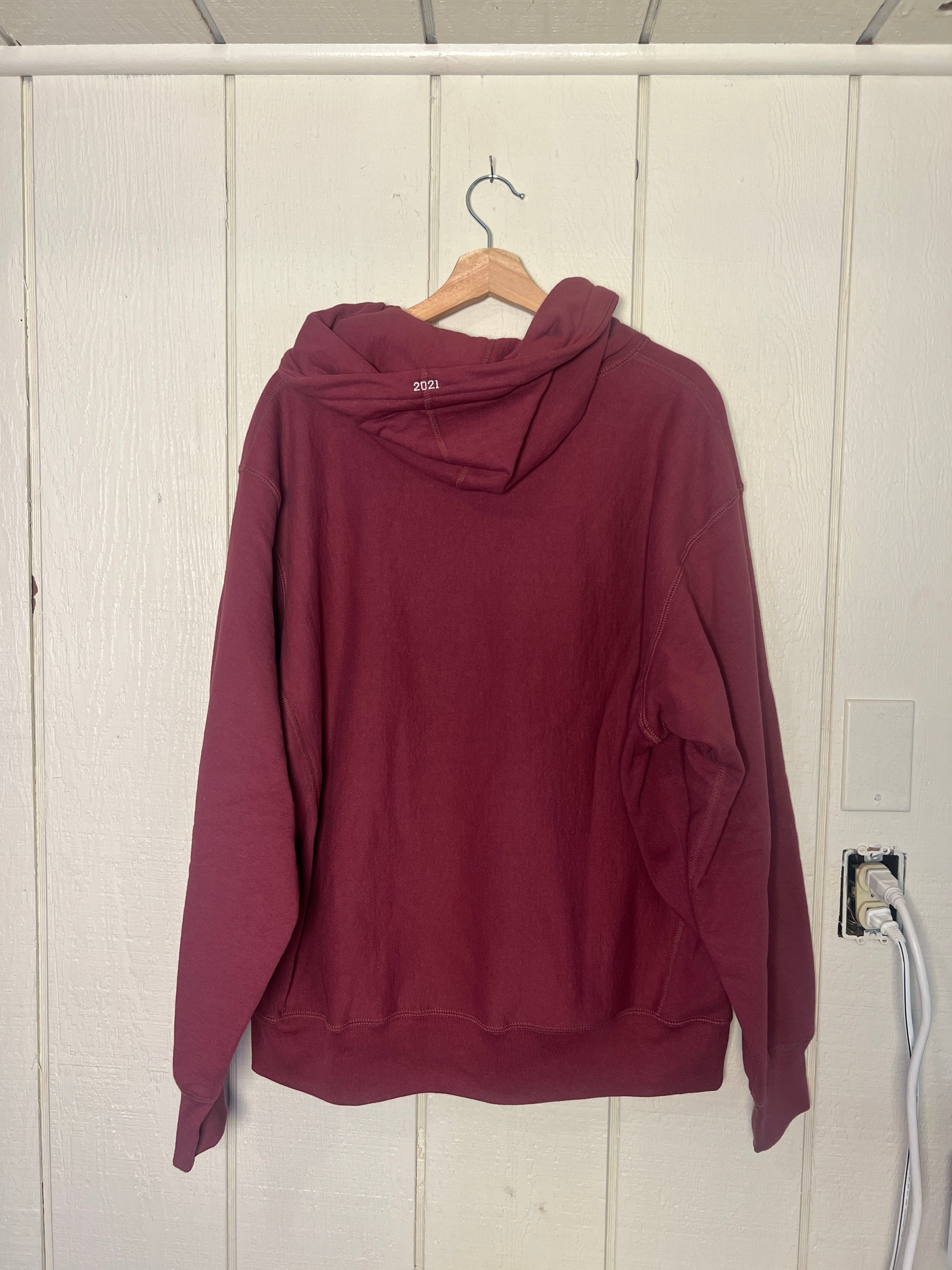 新品　SupremeBox Log HoodedSweatshirt Plum Supreme Box Logo Hooded Sweatshirt (FW21) Plum Men's - FW21 - US